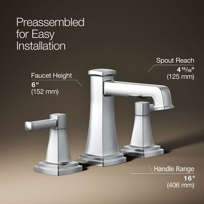 KOHLER K-27399-4K Riff Widespread bathroom sink faucet, 1.0 gpm