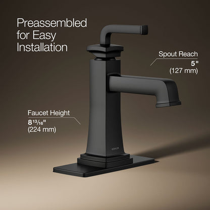 KOHLER K-27400-4 Riff Single-handle bathroom sink faucet, 1.2 gpm