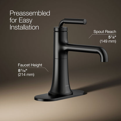 KOHLER K-27415-4N Tone Single-handle bathroom sink faucet, 0.5 gpm