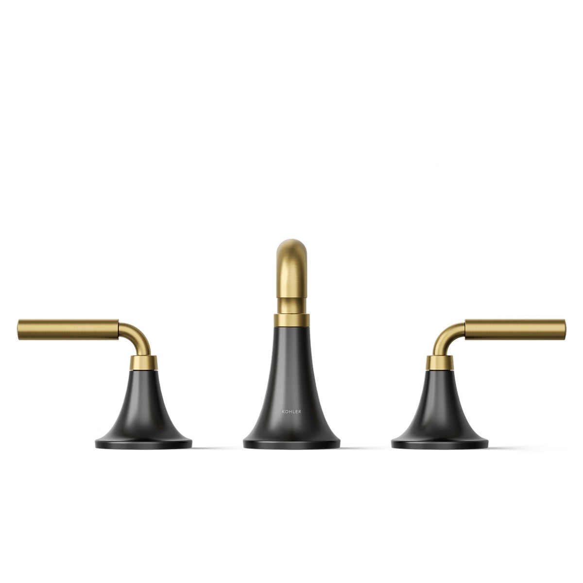 KOHLER K-27416-4 Tone Widespread bathroom sink faucet, 1.2 gpm