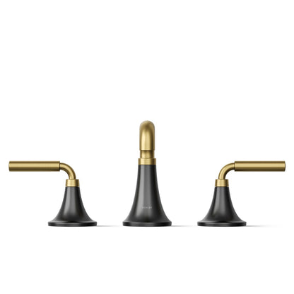 KOHLER K-27416-4 Tone Widespread bathroom sink faucet, 1.2 gpm