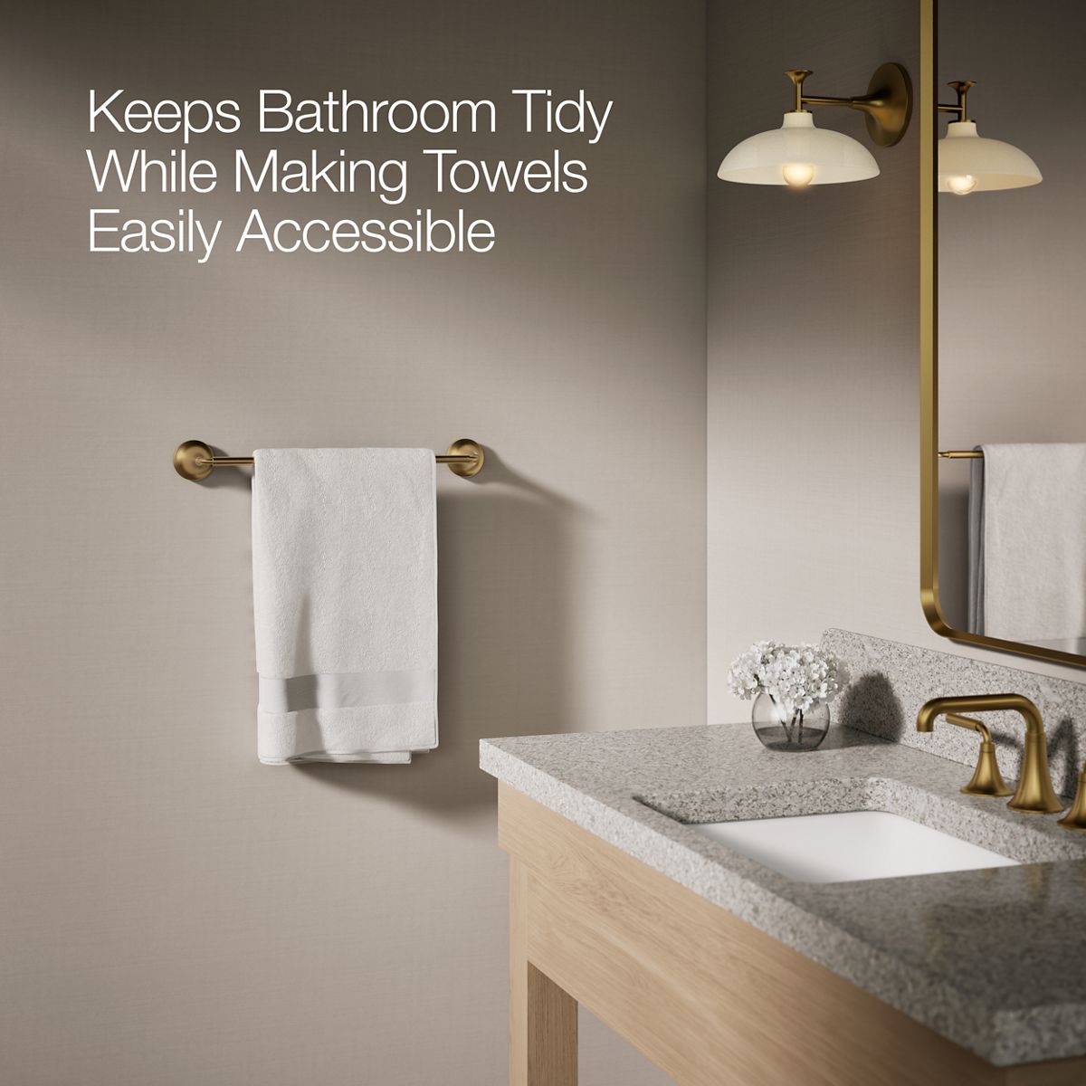 KOHLER K-27425 Tone 18" towel bar