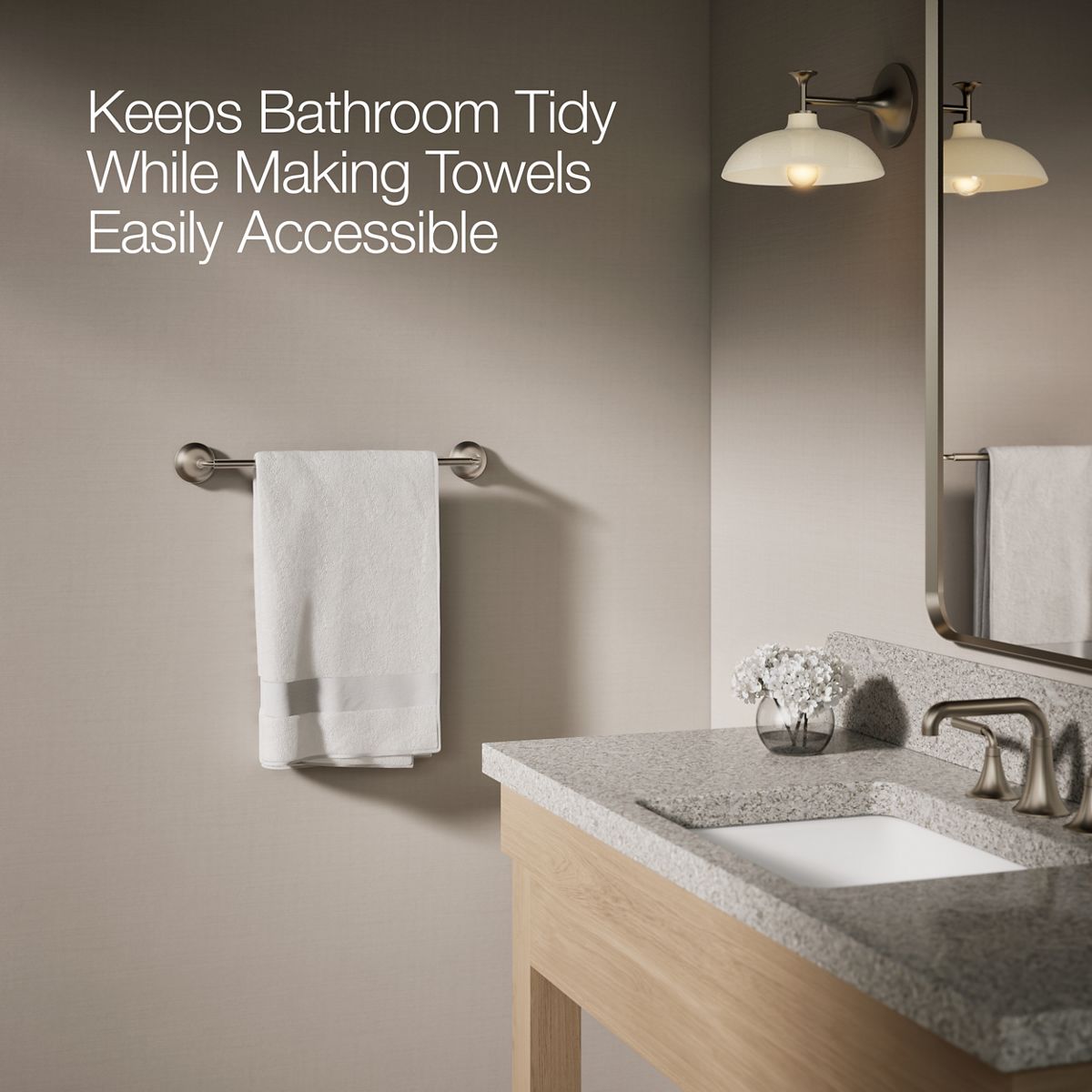 KOHLER K-27425 Tone 18" towel bar