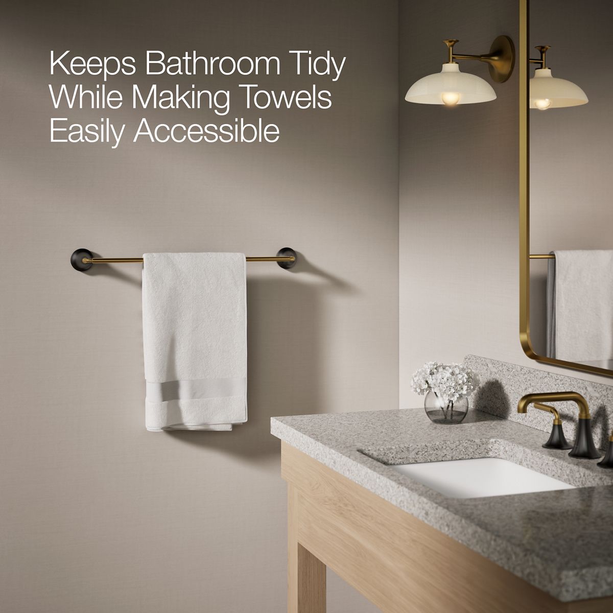 KOHLER K-27426 Tone 24" towel bar