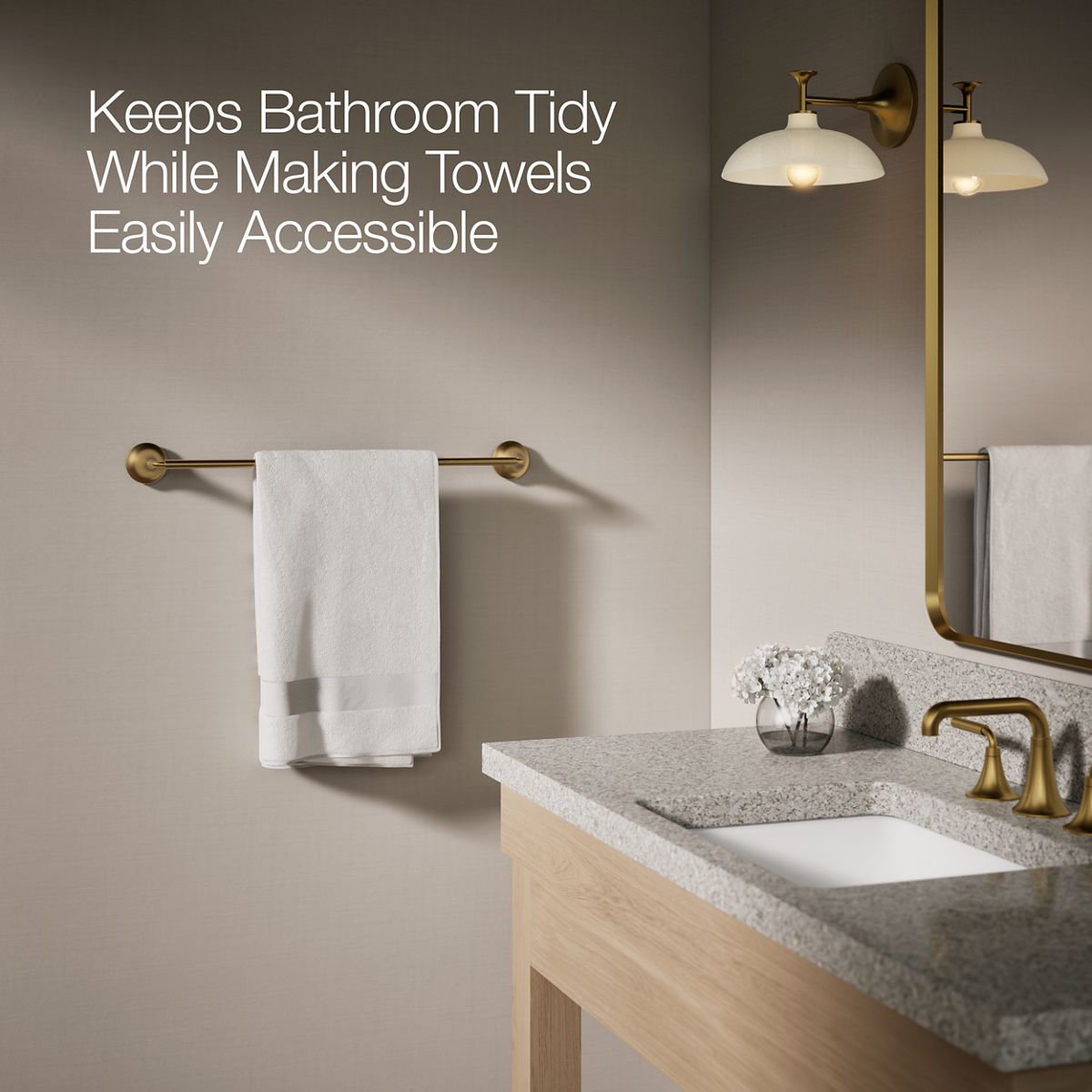 KOHLER K-27426 Tone 24" towel bar