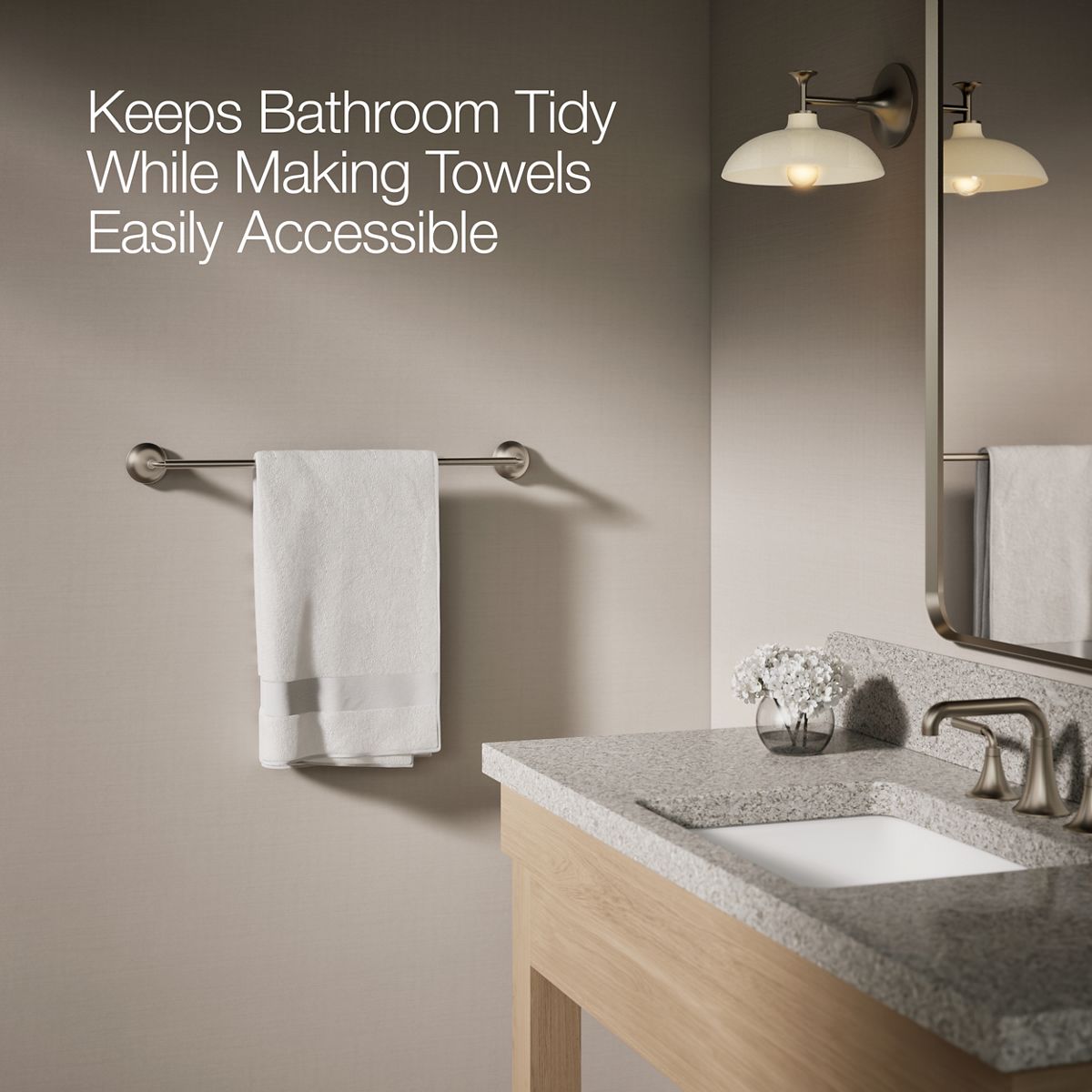 KOHLER K-27426 Tone 24" towel bar