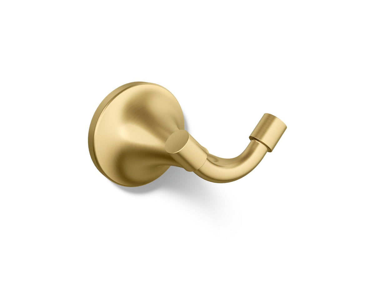 KOHLER K-27427 Tone Robe hook, vibrant brushed moderne brass