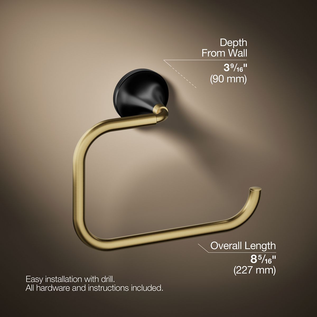 KOHLER K-27428 Tone Towel ring