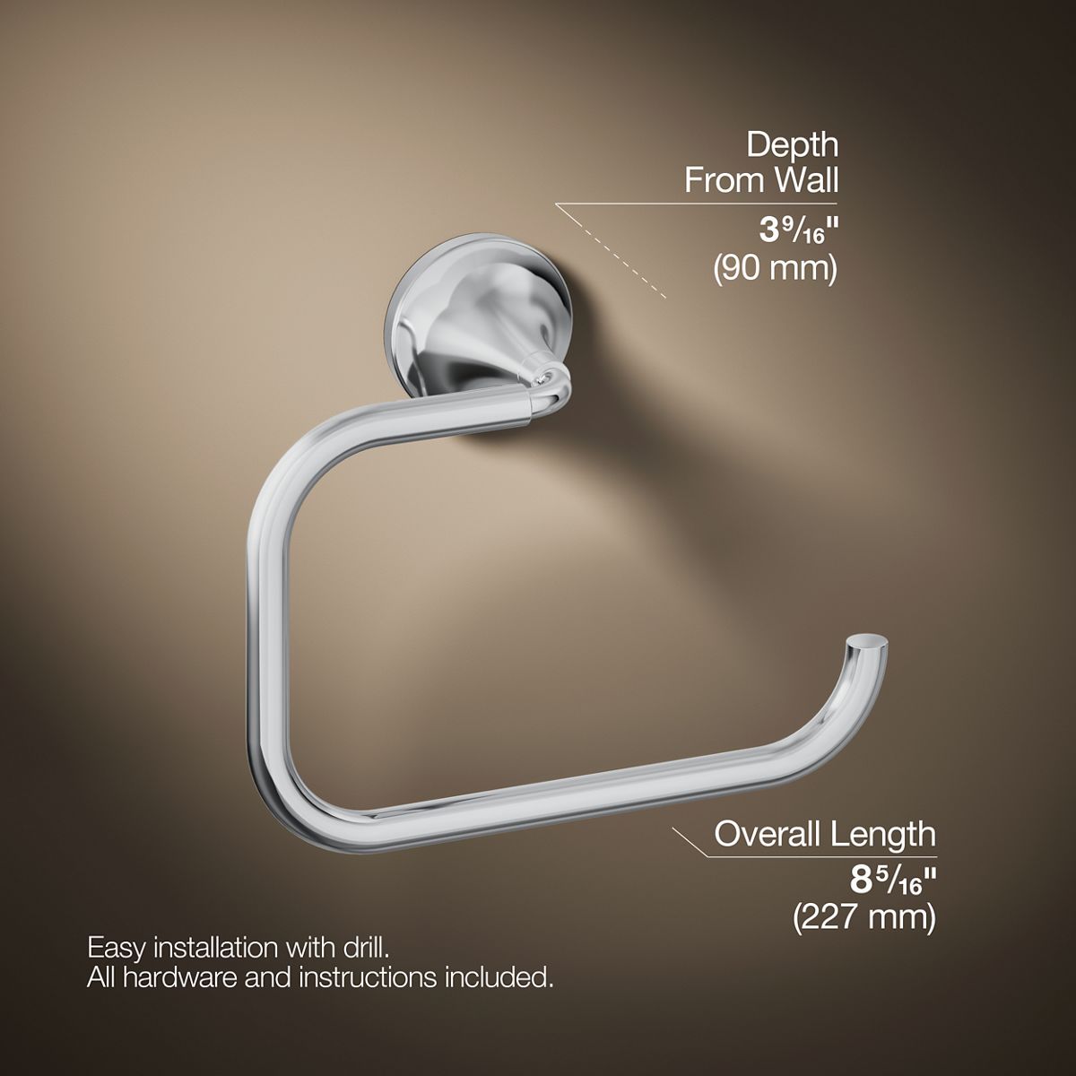 KOHLER K-27428 Tone Towel ring
