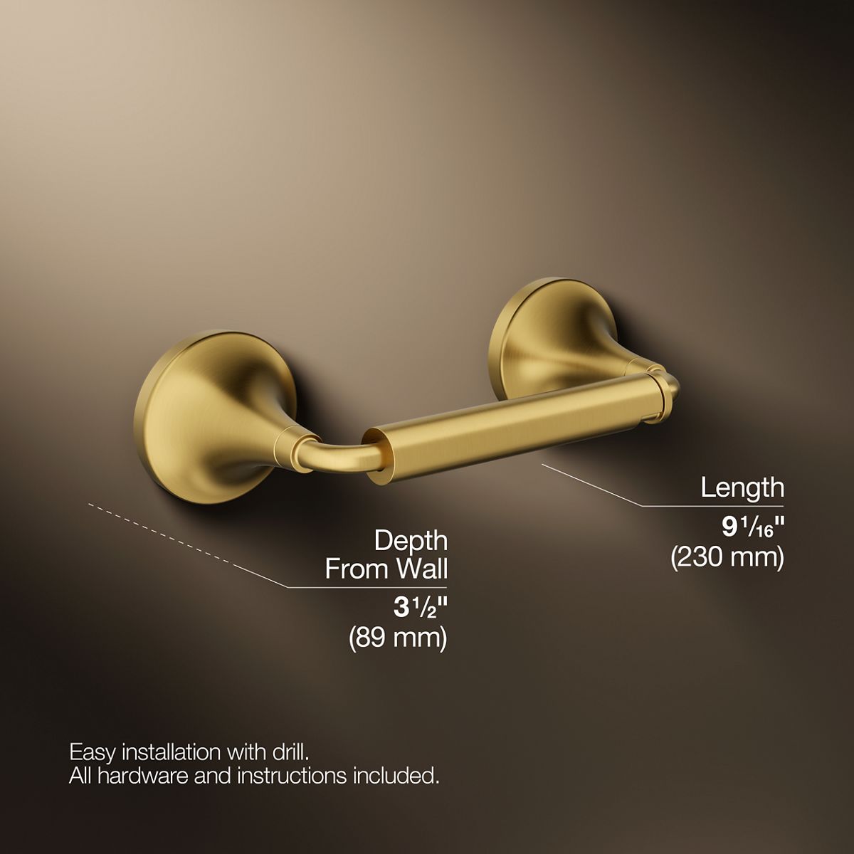 KOHLER K-27429 Tone Pivoting toilet paper holder
