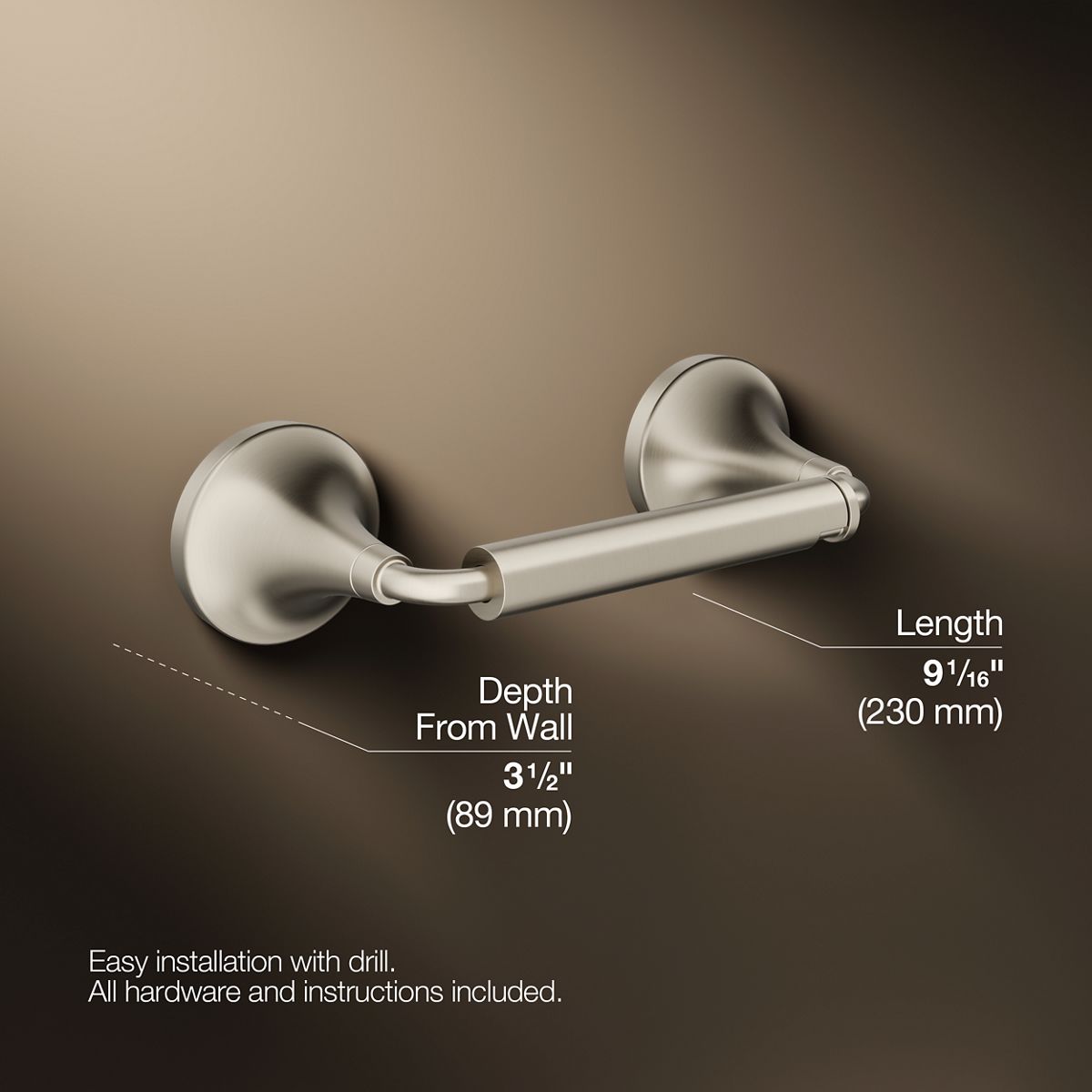 KOHLER K-27429 Tone Pivoting toilet paper holder