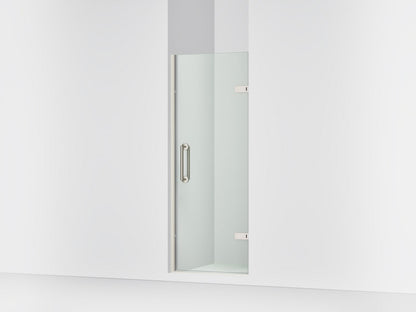 KOHLER K-27577-10L Components 27-5/8"??ç??28-3/8" W x 71-1/2" frameless pivot shower door with 3/8" Crystal Clear glass and back-to-back vertical door pulls