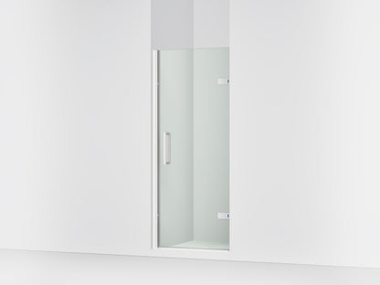 KOHLER K-27582-10L Composed 29-5/8"??ç??30-3/8" W x 71-1/2" H frameless pivot shower door with 3/8" Crystal Clear glass and back-to-back vertical door pulls