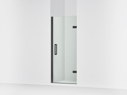 KOHLER K-27582-10L Composed 29-5/8"??ç??30-3/8" W x 71-1/2" H frameless pivot shower door with 3/8" Crystal Clear glass and back-to-back vertical door pulls