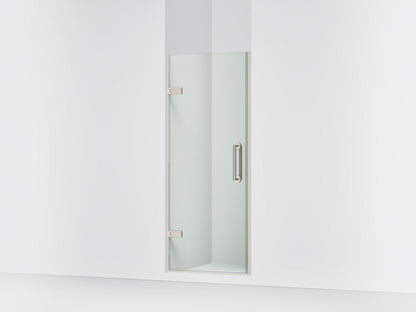 KOHLER K-27583-10L Components 29-5/8"??ç??30-3/8" W x 71-1/2" H frameless pivot shower door with 3/8" Crystal Clear glass and back-to-back vertical door pulls