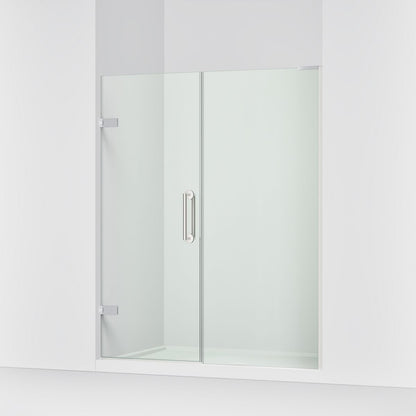 KOHLER K-27617-10L Components 57-1/4"??ç??58" W x 71-1/2" H frameless pivot shower door with 3/8" Crystal Clear glass and back-to-back vertical door pulls