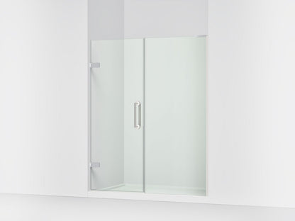 KOHLER K-27619-10L Components 58"??ç??58-3/4" W x 71-1/2" H frameless pivot shower door with 3/8" Crystal Clear glass and back-to-back vertical door pulls
