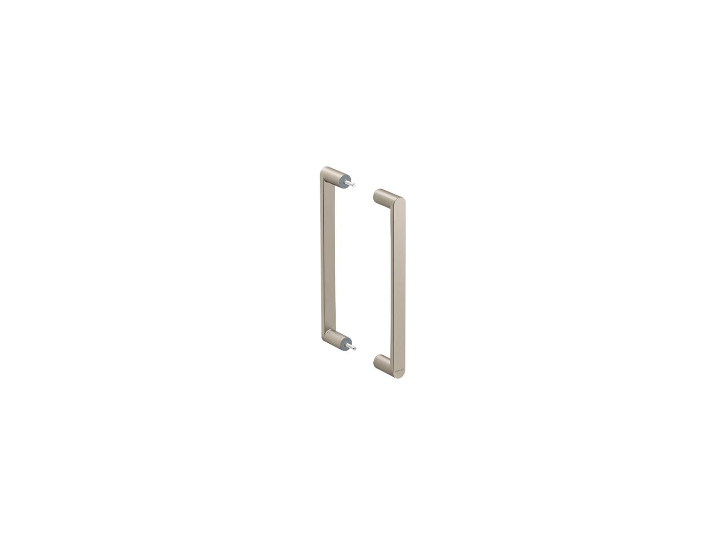 KOHLER K-27678 Composed 11-1/2" Shower Door Handle, Vibrant Brushed Nickel - 3/4 view of product