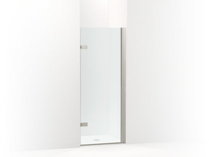 KOHLER K-27707-10L Composed 3/8" pivot door glass and hardware, no handle, anodized brushed nickel