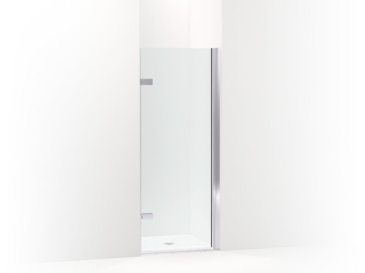 KOHLER K-27707-10L Composed 3/8" pivot door glass and hardware, no handle, bright polished silver