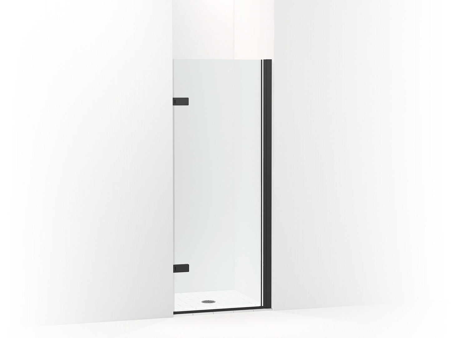 KOHLER K-27707-10L Composed 3/8" pivot door glass and hardware, no handle, matte black