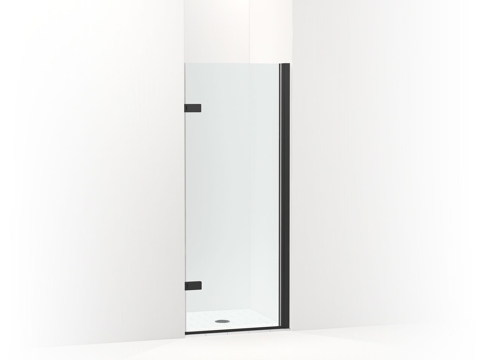 KOHLER K-27708-10L Composed 3/8" pivot door glass and hardware, no handle