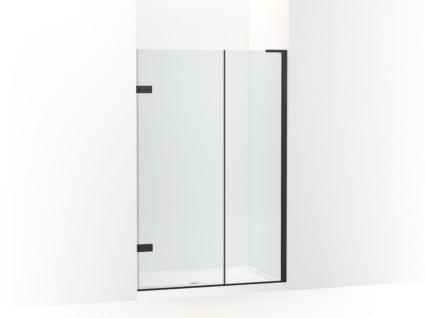KOHLER K-27714-10L Composed 3/8" pivot door glass and hardware, no handle