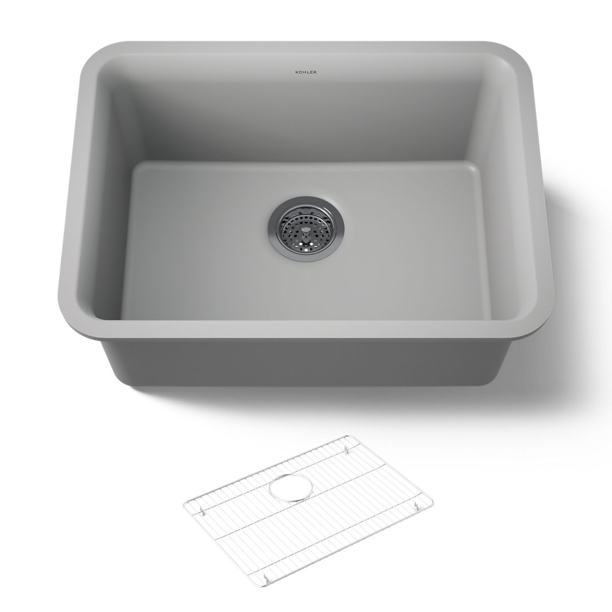 KOHLER K-28001 Cairn 24-1/2" undermount single-bowl kitchen sink