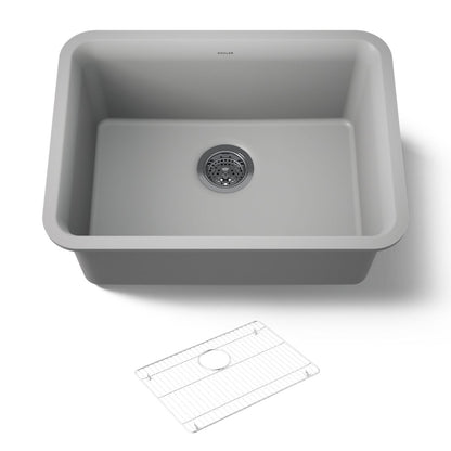 KOHLER K-28001 Cairn 24-1/2" undermount single-bowl kitchen sink
