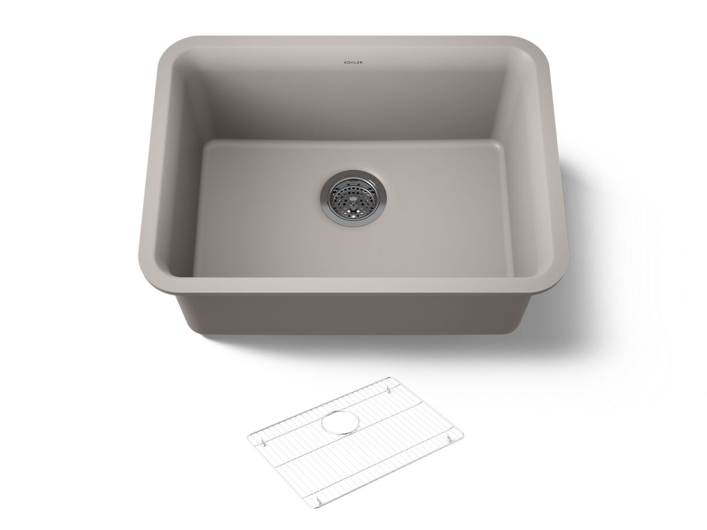KOHLER K-28001 Cairn 24-1/2" undermount single-bowl kitchen sink