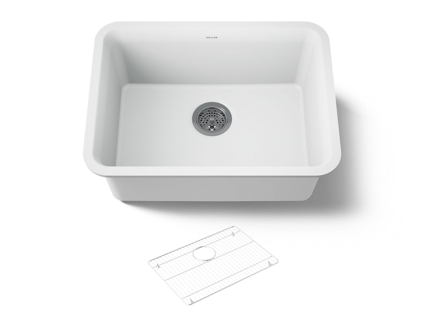 KOHLER K-28001 Cairn 24-1/2" undermount single-bowl kitchen sink