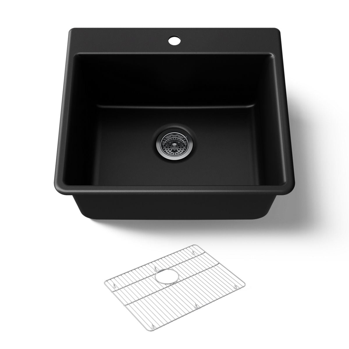 KOHLER K-28003-1 Kennon 25" top-/undermount single-bowl kitchen sink