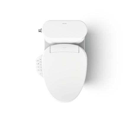 KOHLER Spacity™ Hidden cord one-piece compact elongated toilet with skirted trapway, 1.28 gpf