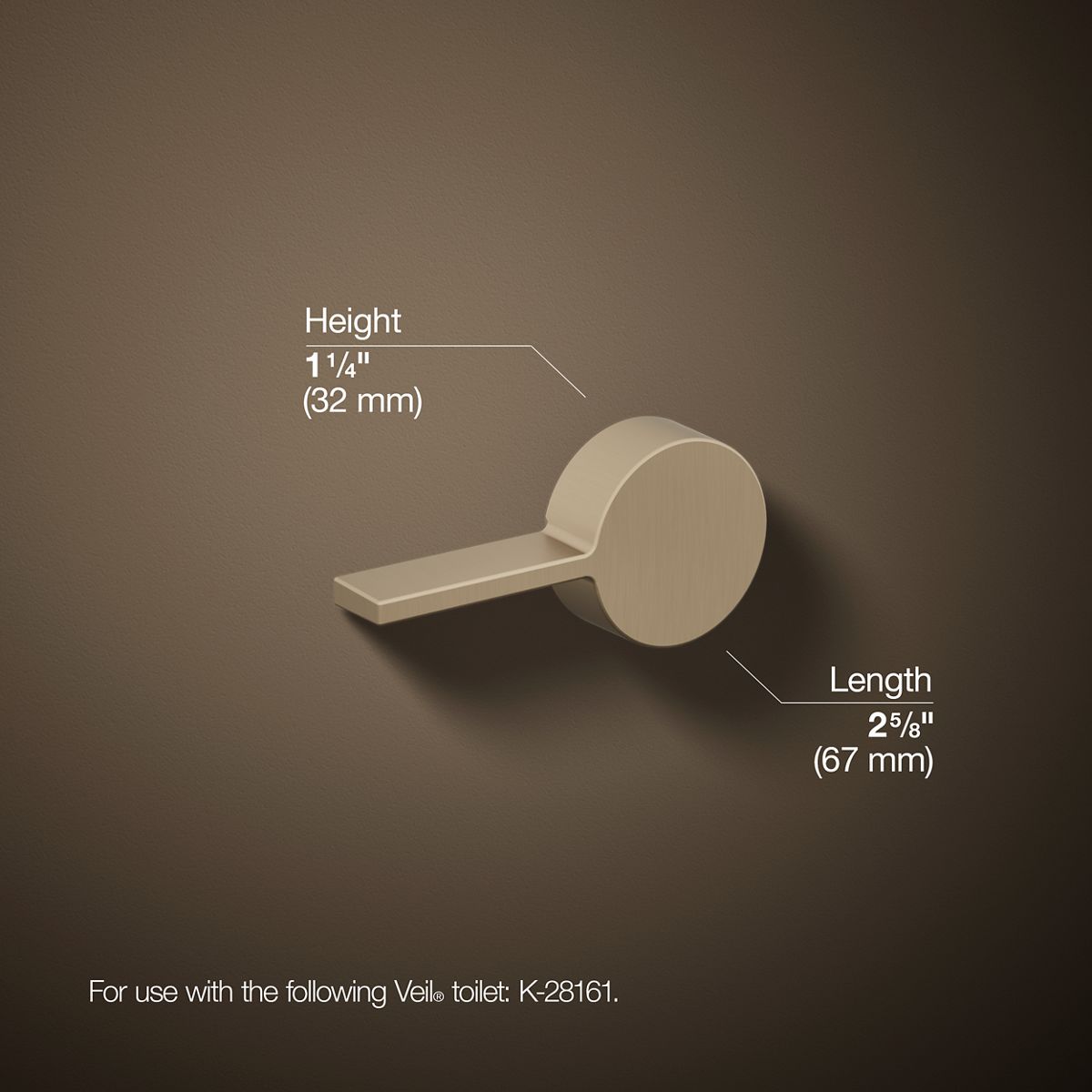 KOHLER Veil Left-hand trip lever