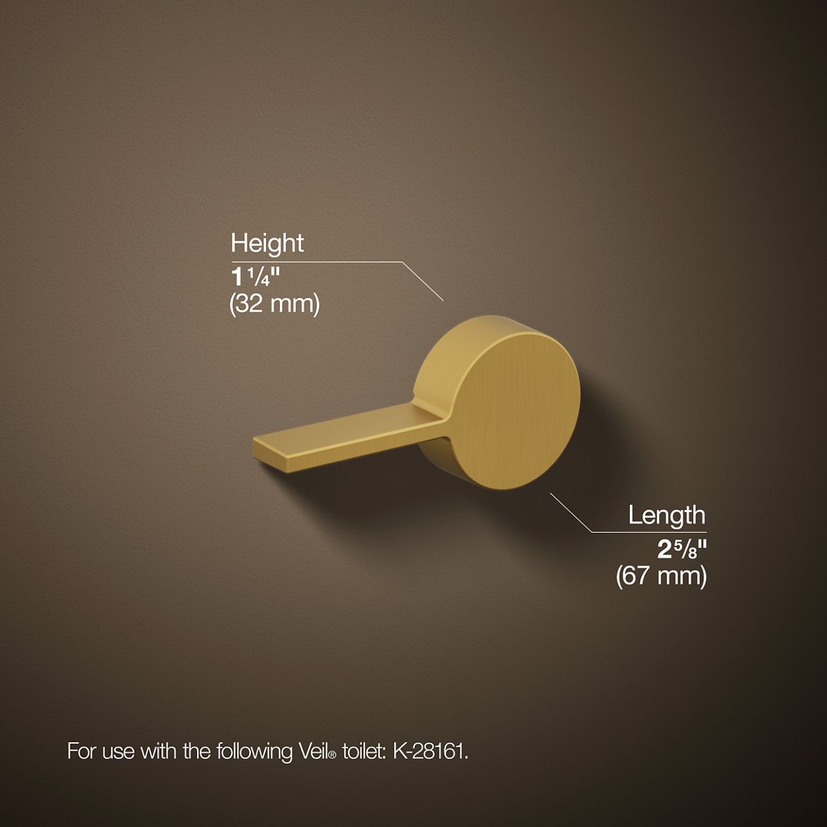 KOHLER Veil Left-hand trip lever