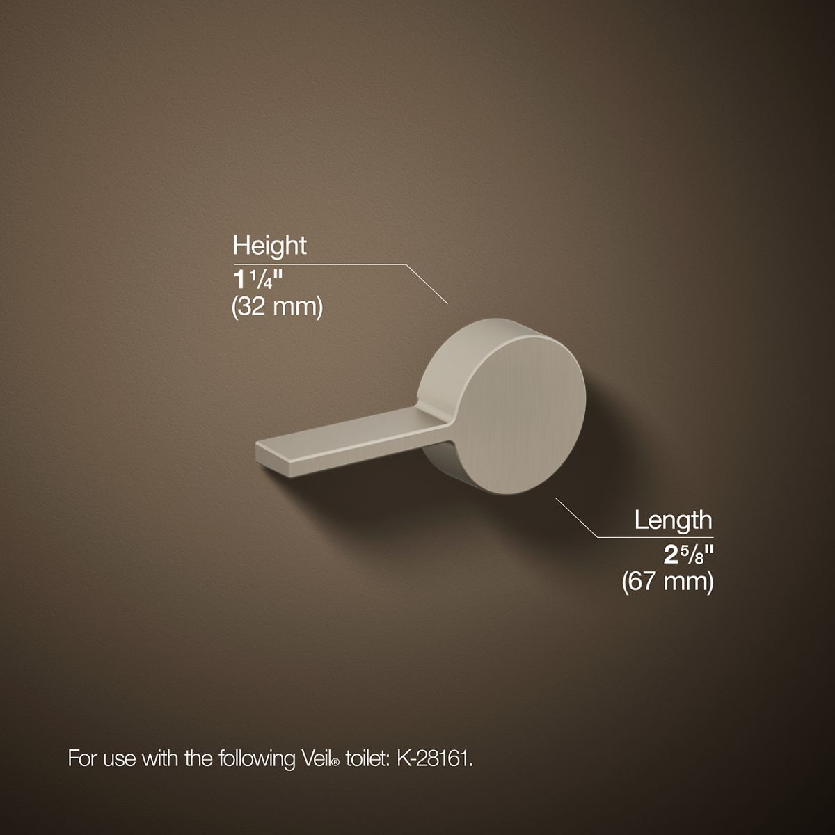 KOHLER Veil Left-hand trip lever