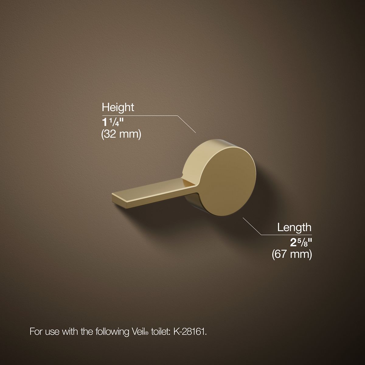 KOHLER Veil Left-hand trip lever