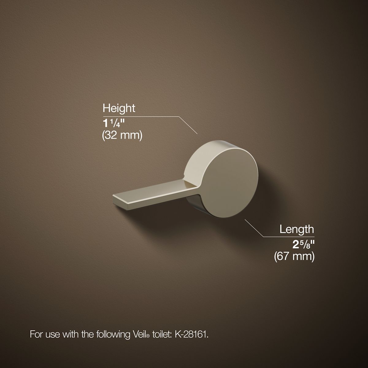 KOHLER Veil Left-hand trip lever