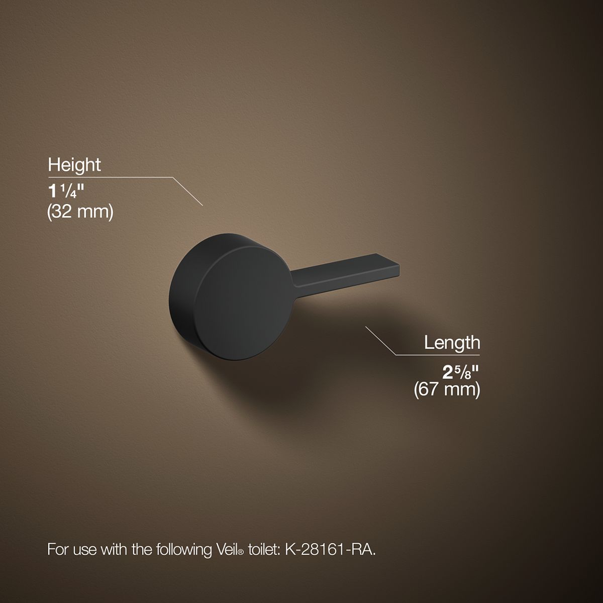 KOHLER K-28122-R Veil Right-hand trip lever