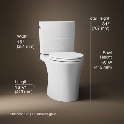 3/4 view of product with dimensions