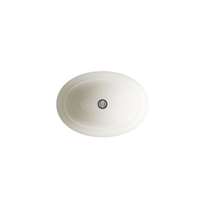KOHLER K-2824 Serif 20-3/4" oval undermount bathroom sink, no overflow
