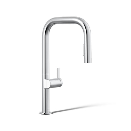 KOHLER K-28269 Components Pull-down kitchen sink faucet with two-function sprayhead