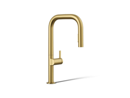 Kohler Components Pull-down kitchen sink faucet with two-function sprayhead