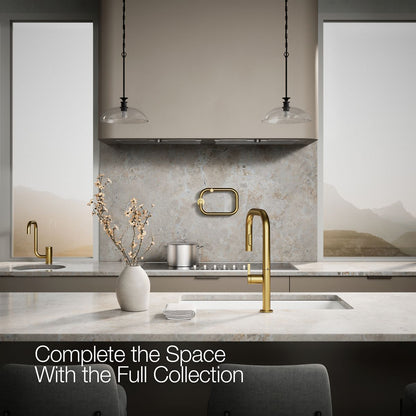 Kohler Components Pull-down kitchen sink faucet with two-function sprayhead