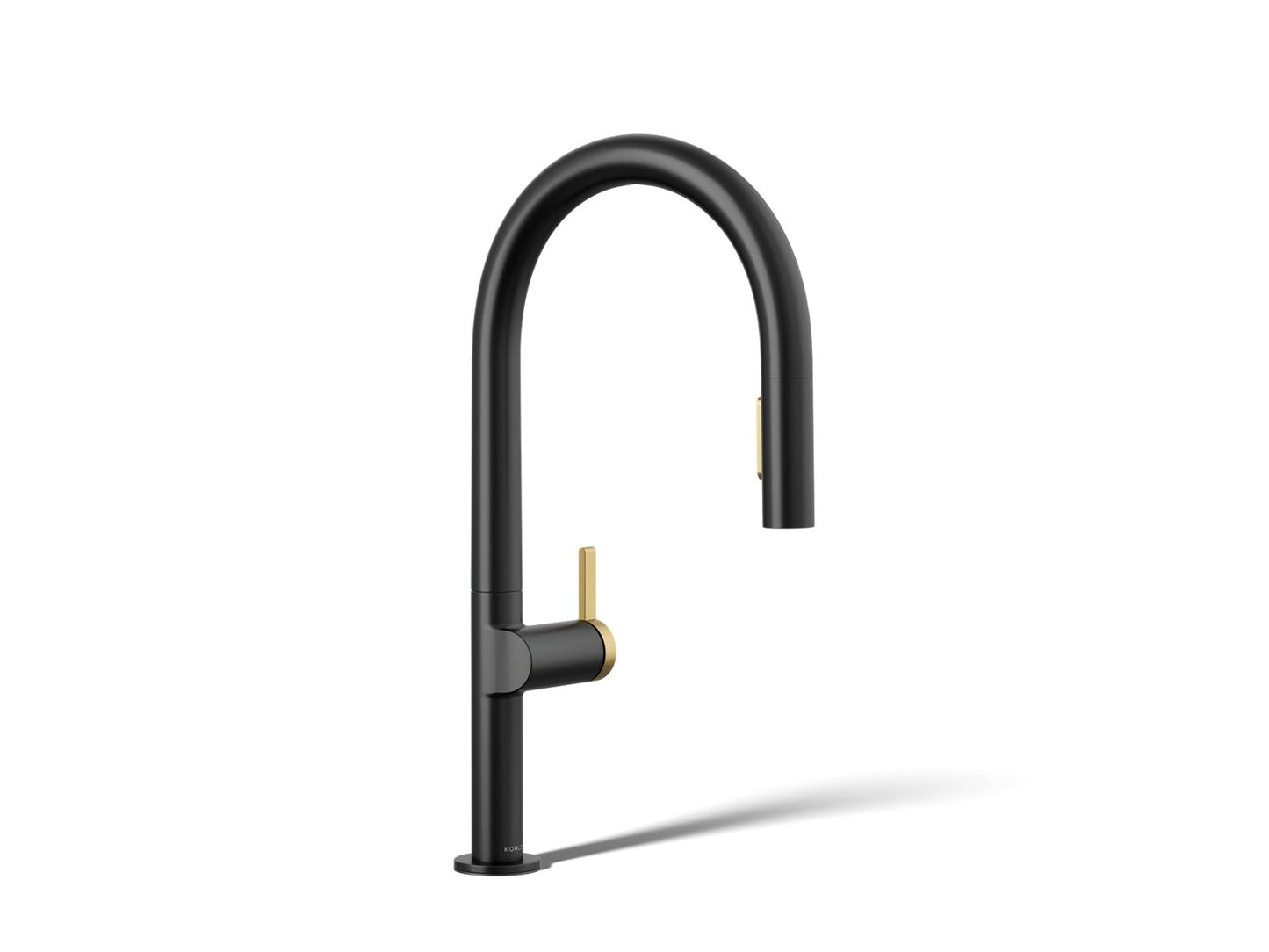 KOHLER Components Touchless pull-down kitchen sink faucet with two-function sprayhead