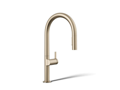 KOHLER Components Touchless pull-down kitchen sink faucet with two-function sprayhead