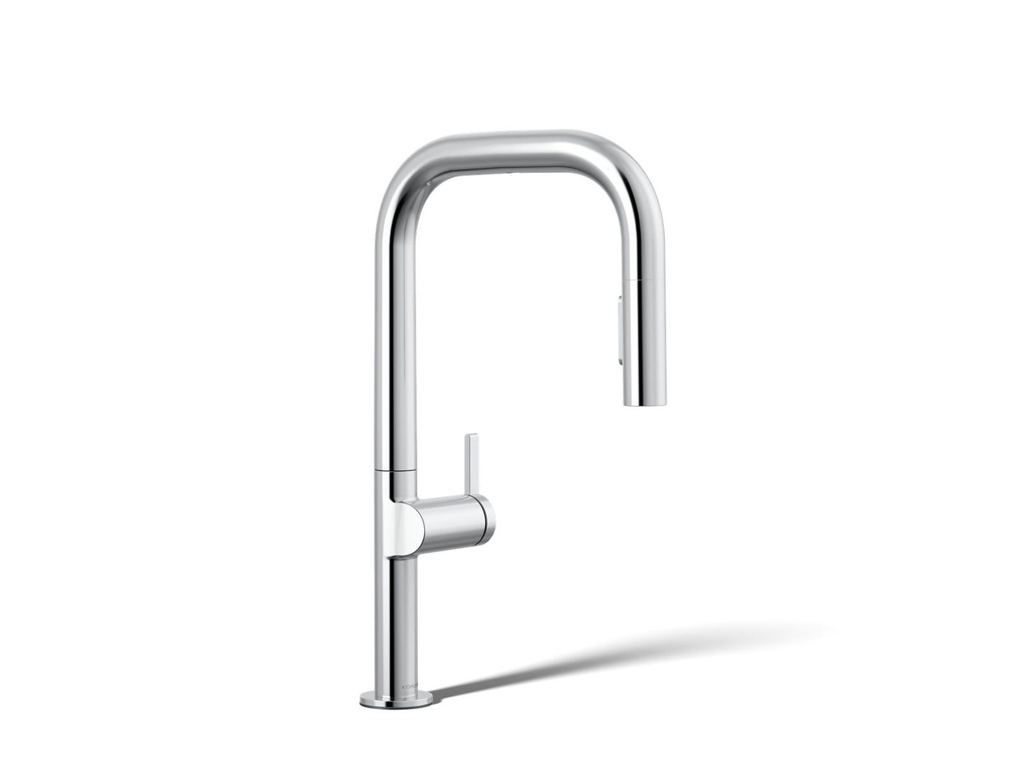 KOHLER Components Touchless pull-down kitchen sink faucet with two-function sprayhead