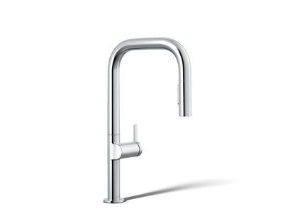 KOHLER Components Touchless pull-down kitchen sink faucet with two-function sprayhead