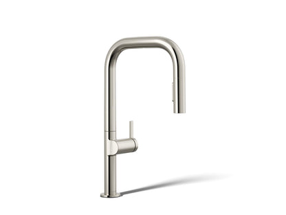 KOHLER Components Touchless pull-down kitchen sink faucet with two-function sprayhead