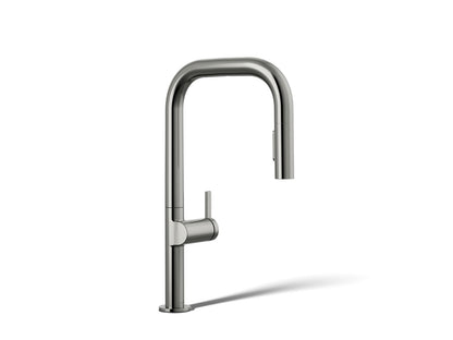 KOHLER Components Touchless pull-down kitchen sink faucet with two-function sprayhead